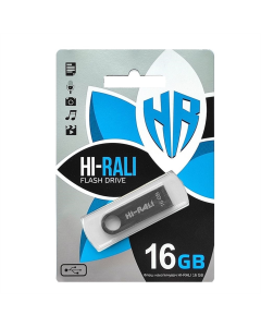 USB Флеш 16Gb Hi-Rali Shuttle Чорна (Black)
