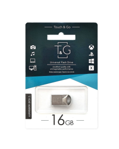 USB Флеш 16Gb T&G 106 Metal Срібна (Silver)