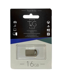 USB Флеш 16Gb T&G 107 Metal Срібна (Silver)