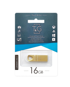 USB Флеш 16Gb T&G 117 Metal Золота (Gold)