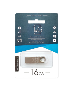 USB Флеш 16Gb T&G 117 Metal Срібна (Silver)