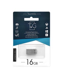 USB Флеш 16Gb T&G 110 Metal Срібна (Silver)