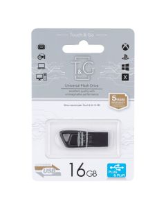 USB Флеш 16Gb T&G 114 Metal Чорна (Black)