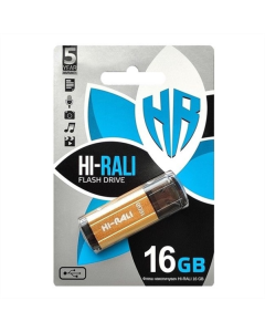 USB флеш-накопитель 16 Гб Hi-Rali Stark Золотой (Gold)