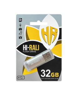 USB Флеш 32Gb Hi-Rali Rocket Срібна (Silver)