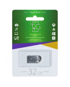 USB Флеш 32Gb T&G 107 Metal Срібна (Silver)