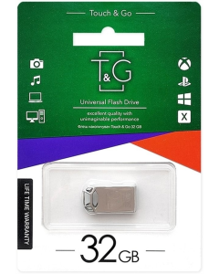 USB Флеш 32Gb T&G 110 Metal Срібна (Silver)