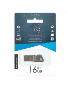 USB флеш-накопитель 16 Гб T&G 114 Metal Серый (Grey)