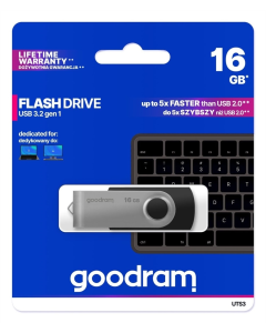 USB Флеш 16Gb Goodram UTS3 (USB 3.2) Twister Чорна (Black)