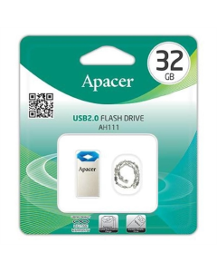 USB Флеш 32Gb Apacer AH111 Срібна (Silver/Blue)