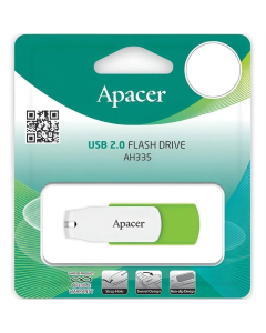 USB Флеш 32Gb Apacer AH335 Зелена (White/Green)