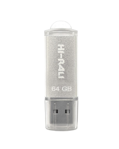 USB флеш 64 Гб Hi-Rali Rocket Серебряный (Silver)