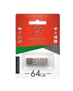 USB Флеш 64Gb T&G 103 Metal Срібна (Silver)