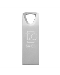 USB Флеш 64Gb T&G 117 Metal Срібна (Silver)