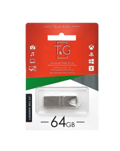USB Флеш 64Gb T&G 117 Metal Срібна (Silver)