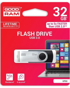 USB Флеш 32Gb Goodram UTS3 (USB 3.2) Twister Чорна (Black)