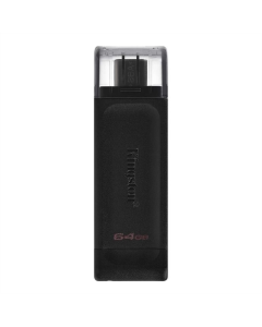 USB Флеш 64Gb Type-C Kingston DataTraveler 70 (USB 3.2) Чорна (Black)