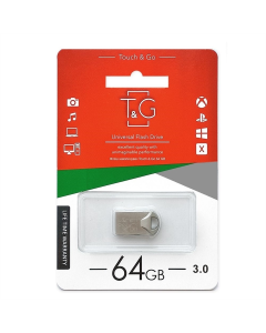 USB Флеш 64Gb T&G 106 Metal (USB 3.0) Срібна (Silver)