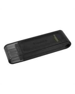 USB Флеш 128Gb Type-C Kingston DataTraveler 70 (USB 3.2) Чорна (Black)