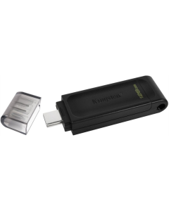 USB Флеш 128Gb Type-C Kingston DataTraveler 70 (USB 3.2) Чорна (Black)
