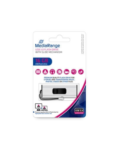 USB Флеш 16Gb MediaRange (USB 3.0) Срібна (Black/Silver)