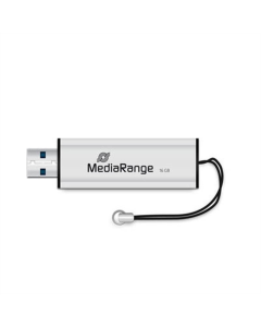 USB Флеш 16Gb MediaRange (USB 3.0) Срібна (Black/Silver)