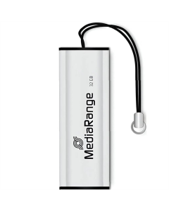 USB Флеш 32Gb MediaRange (USB 3.0) Срібна (Black Silver)