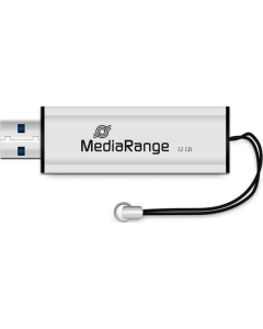 USB Флеш 32Gb MediaRange (USB 3.0) Срібна (Black Silver)