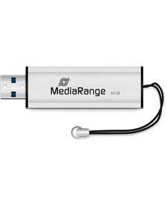 USB Флеш 64Gb MediaRange (USB 3.0) Срібна (Black/Silver)