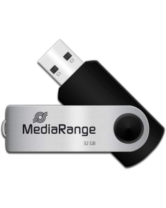 USB Флеш 32Gb MediaRange (USB 2.0) Срібна (Black Silver)