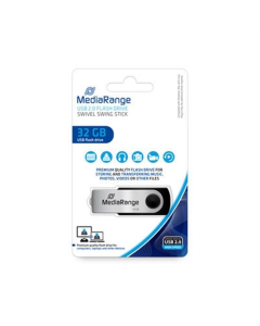 USB Флеш 32Gb MediaRange (USB 2.0) Срібна (Black Silver)