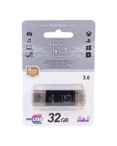 USB Флеш 32Gb Type-C T&G 009 Star (USB 3.0) Чорна (Black)