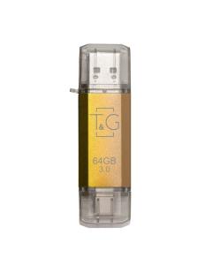 USB флеш-накопитель 64 Гб Type-C T&G 009 Star (USB 3.0) Золотой (Gold)