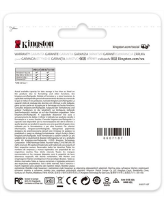 USB Флеш 128Gb Kingston DataTraveler Kyson (USB 3.2) Срібна (Silver Black)