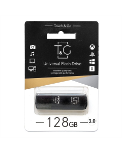 USB Флеш 128Gb T&G 121 Vega Чорна (Black)