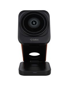 Зарядний пристрій бездротовий Gelius Gravico 3in1 GP-WC014 15W Чорний (Black)