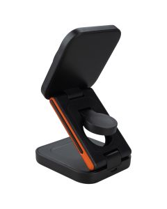 Зарядний пристрій бездротовий Gelius Gravico 3in1 GP-WC014 15W Чорний (Black)