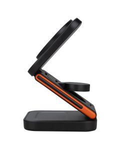 Зарядний пристрій бездротовий Gelius Gravico 3in1 GP-WC014 15W Чорний (Black)