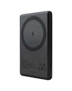 PowerBank 5000 mAh Yoki Elegance Wireless 15W Чорний (Black)