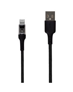 USB кабель Yoki Cyber YK-CY23 Lightning 2.4A 2м Чорний (Black)