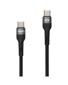 USB-кабель Yoki Extra YK-EX11 Type C к Type C 60W 1.2м Черный (Black)
