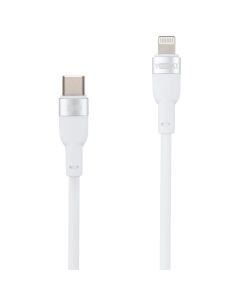 USB кабель Yoki Silicone YK-SI50 Type C to Lightning 30W 1.2м Білий (White)