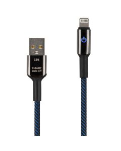 USB кабель Yoki Smart YK-SM31 Lightning 2.4A 1.2м Синій (Blue)