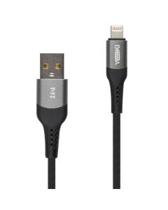 USB кабель Yoki Solid YK-SO15 Lightning 2.4A 1.2м Чорний (Black)