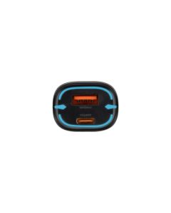 Автомобільний зарядний пристрій Yoki Led Series YK-C20 PD/QC 20W Чорний (Black)