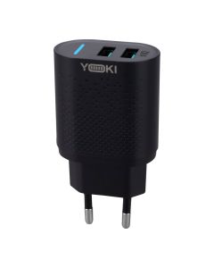 Зарядний пристрій Yoki Led Series YK-2.4 Dual 12W Чорний (Black)