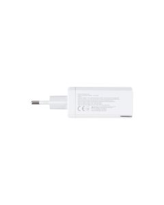 Зарядний пристрій Yoki Led Series YK-65 GaN Ultra (2USB-C + 1USB) 65W Білий (White)