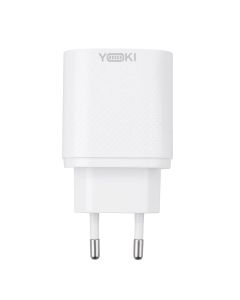 Зарядное устройство Yoki Led Series YK-QC (1USB) 3.0 18W Белый (White)