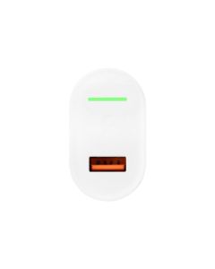 Зарядное устройство Yoki Led Series YK-QC (1USB) 3.0 18W Белый (White)