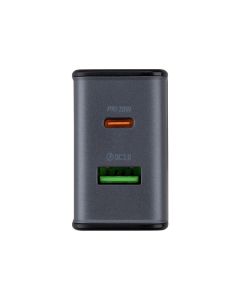 Зарядний пристрій Hoco CS71A (1USB + 1USB-C) 20W Чорний (Black)